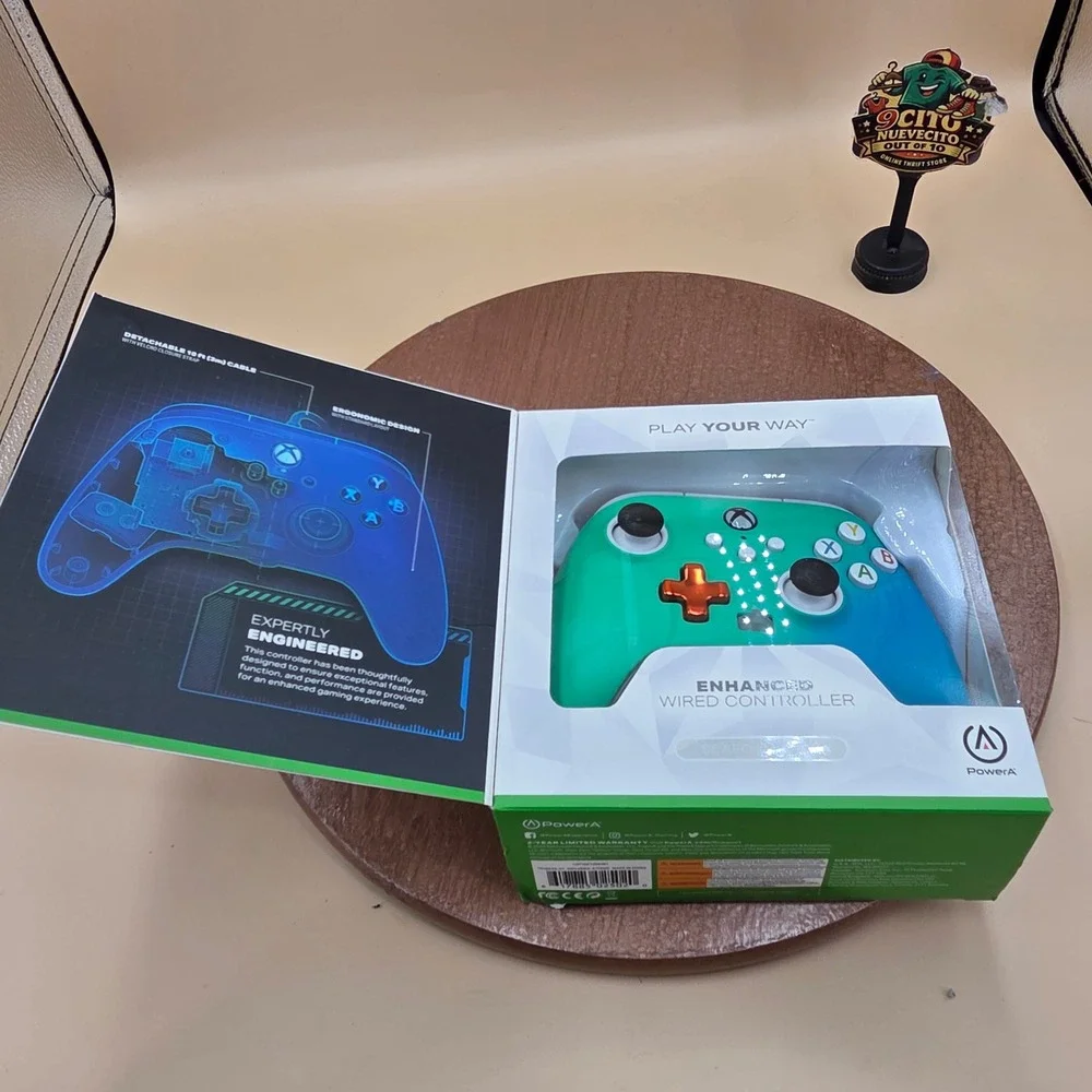 PowerA Enhanced Wired Controller Xbox Series X S Seafoam Fade 1518828-01